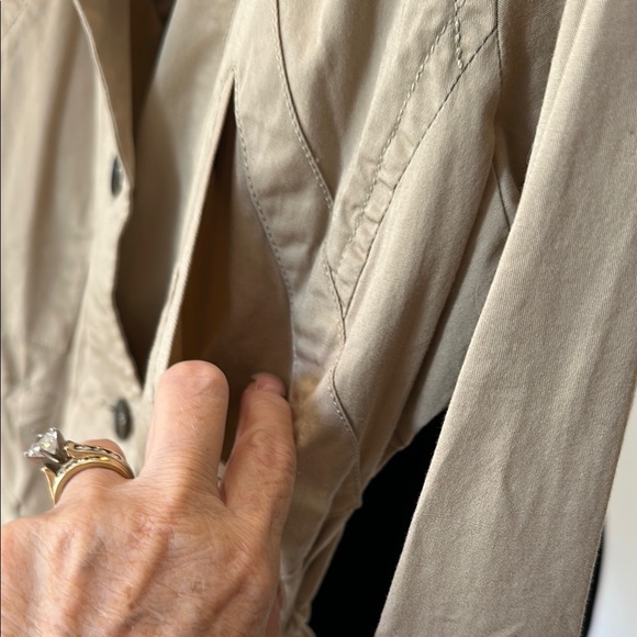 NWOT- Tan Adjustable Utility Jacket with Rhinestone Detail - Picture 6 of 12